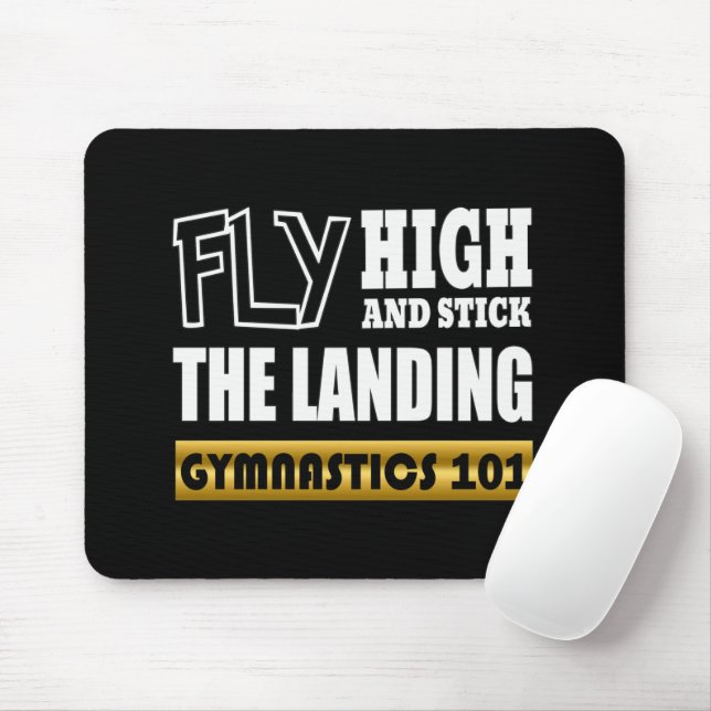 Gymnastics 101 Fly High - Bar Gymnast Mouse Mat (With Mouse)