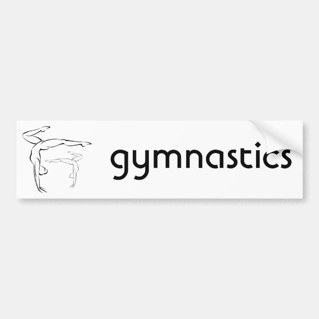 Gymnastics 2 bumper sticker (Front)