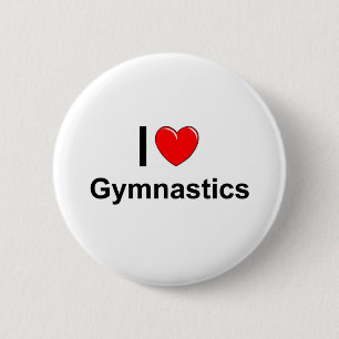Gymnastics 6 Cm Round Badge