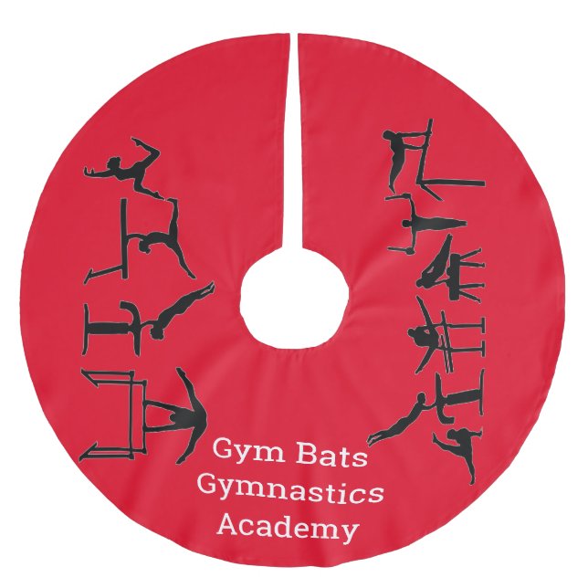 Gymnastics Academy Christmas Tree Skirt (Front)
