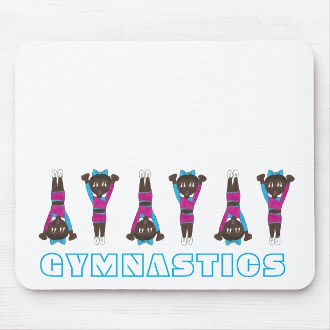 Gymnastics Acrobatics Tumbling Dance Studio Gym Mouse Mat (Front)