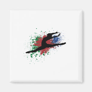 Gymnastics Aesthetic Gymnast Dance Magnet