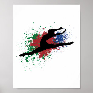 Gymnastics Aesthetic Gymnast Dance  Poster