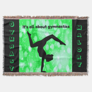 Gymnastics - All About Gymnastics Throw Blanket