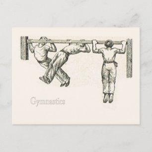 Gymnastics and exercise 8 postcard