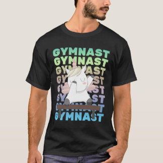 Gymnastics And Unicorn Gymnast Sports Series T-Shirt
