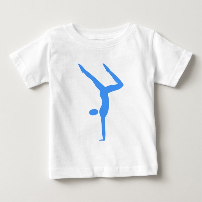 Gymnastics - Baby Blue T-Shirt (Front)