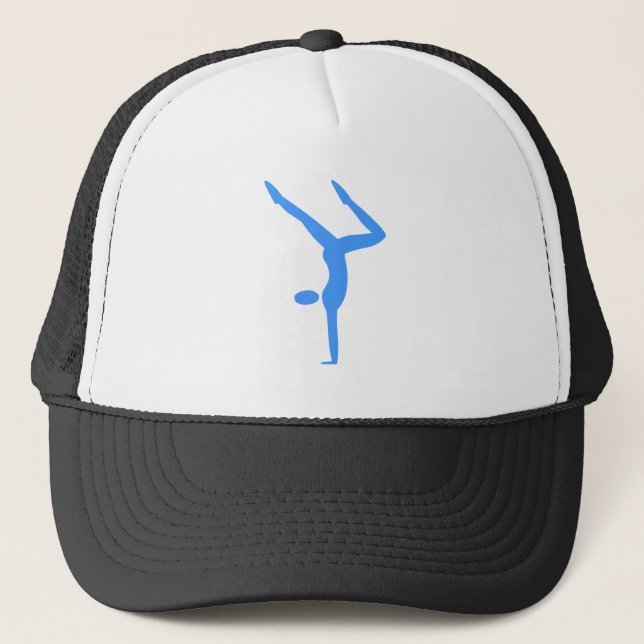 Gymnastics - Baby Blue Trucker Hat (Front)