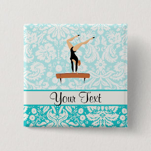 Gymnastics Balance Beam 15 Cm Square Badge