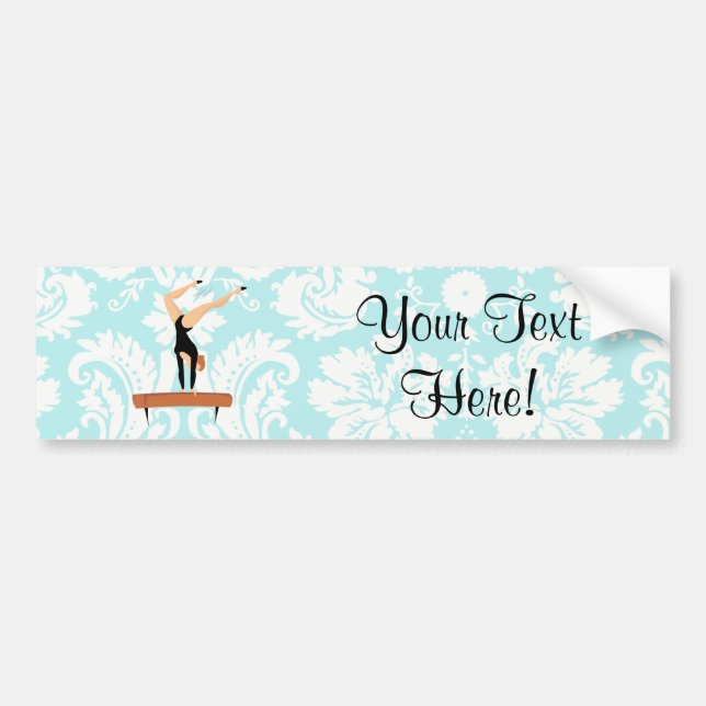 Gymnastics Balance Beam Bumper Sticker (Front)