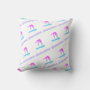 Gymnastics Balance Beam Print   Cushion