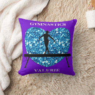 Gymnastics Balance Beam Purple Teal Cushion