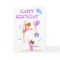 Gymnastics birthday card personalised