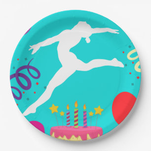 Gymnastics Birthday Party   Paper Plate