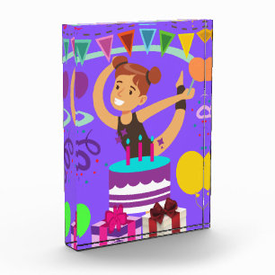 Gymnastics Birthday Party    Photo Block