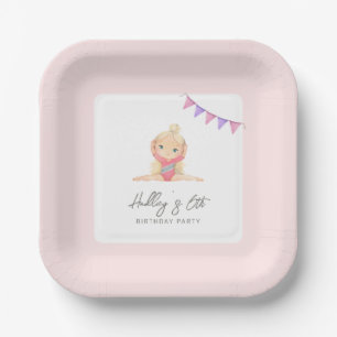Gymnastics Birthday Party Plates