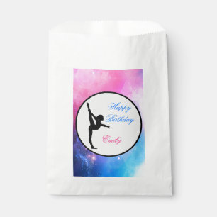 Gymnastics Birthday Pink & Blue Party Favour Bags