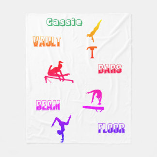 Gymnastics Blanket - Vault, Bars, Beam, Floor