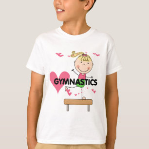 GYMNASTICS - Blonde Girl Balance Beam Tshirts