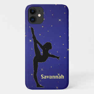 Gymnastics Blue w/ Gold Sparkle iPhone 11 Case