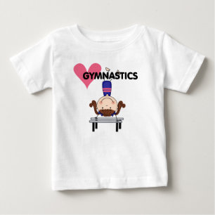 GYMNASTICS - Brunette Girl Handstands Baby T-Shirt