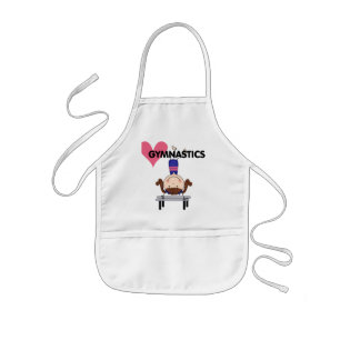 GYMNASTICS - Brunette Girl Handstands Kids Apron