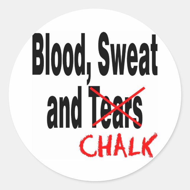 Gymnastics BS&C Front and Back Classic Round Sticker (Front)