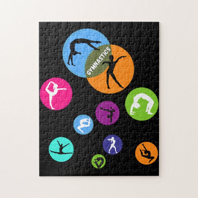 Gymnastics Bubble Jigsaw Puzzle (Vertical)