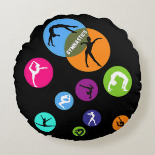Gymnastics Bubble Round Cushion