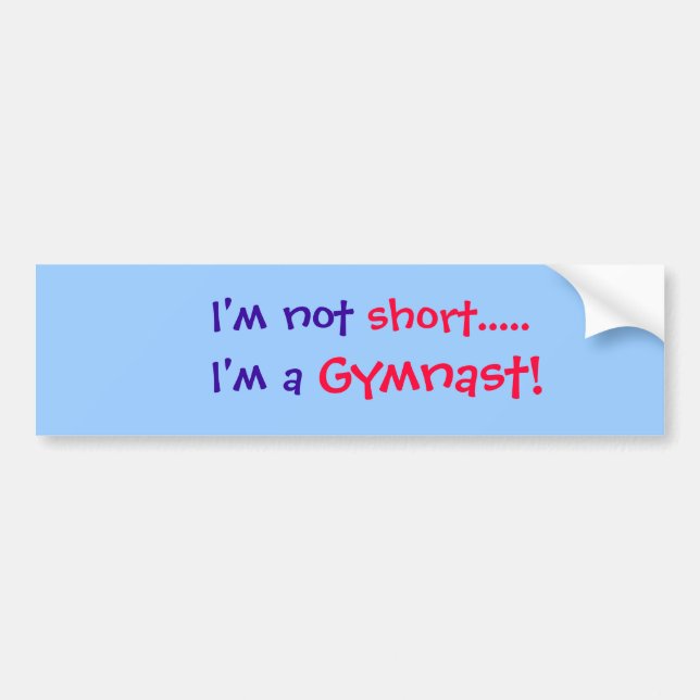 Gymnastics Bumper Sticker (Front)