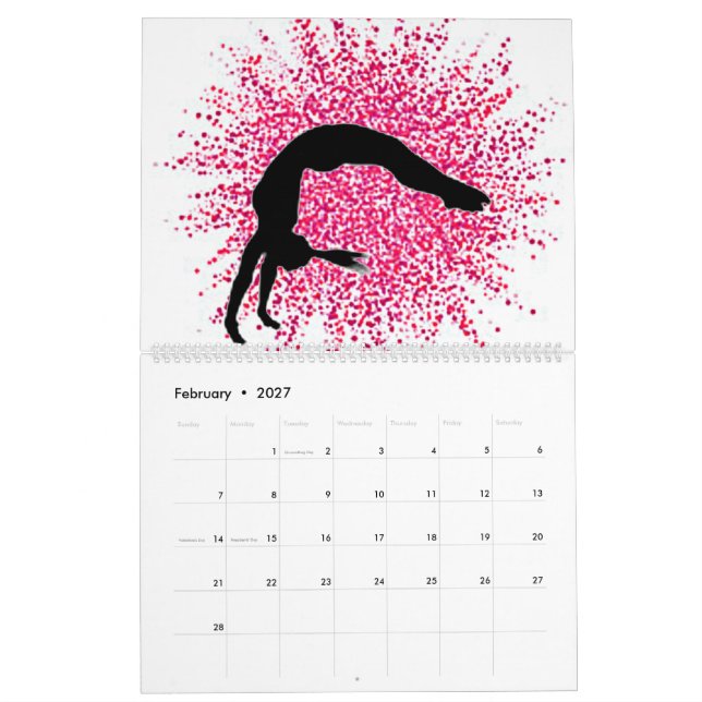 Gymnastics Calendar (Feb 2027)