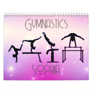 Gymnastics Calendar Pink Purple Ombre