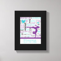 Gymnastics Canvas Gym Art Personalised