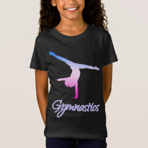 Gymnastics Cartwheel Pastel Pink Purple Blue  T-Shirt