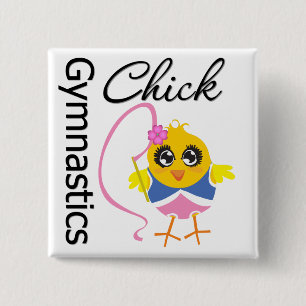 Gymnastics Chick 15 Cm Square Badge
