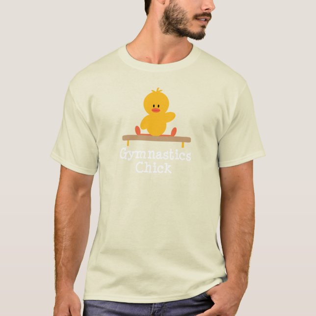 Gymnastics Chick Kids Crew T-Shirt (Front)
