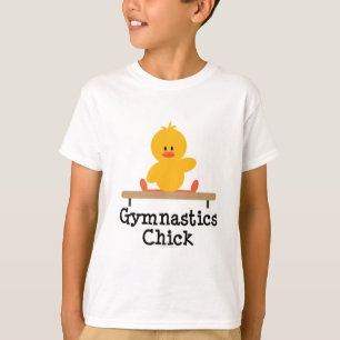 Gymnastics Chick Kids T shirt