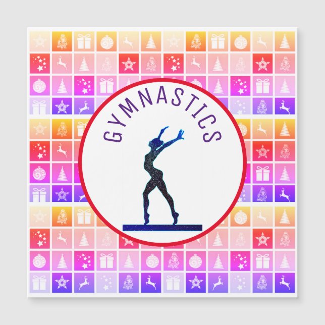 Gymnastics Christmas Rainbow (Front)