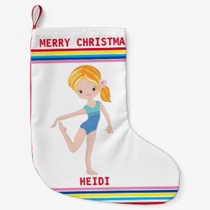 GYMNASTICS CHRISTMAS STOCKING FOR GIRLS.
