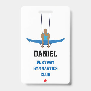 Gymnastics Club Custom ID Badge