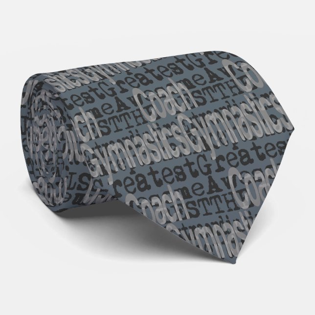 Gymnastics Coach Extraordinaire Tie (Rolled)
