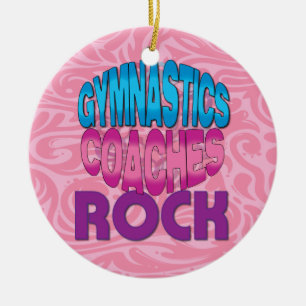 Gymnastics Coach Gift Ceramic Tree Decoration