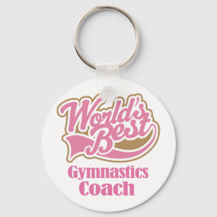 Gymnastics Coach Gift Key Ring