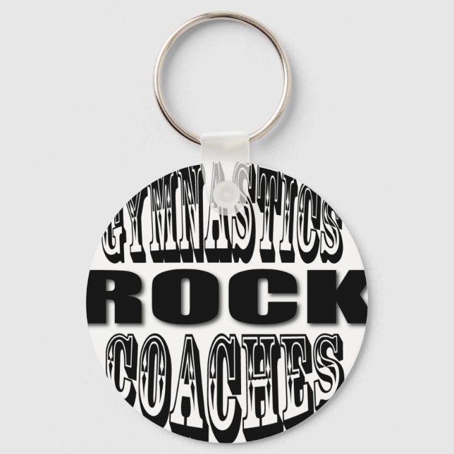 Gymnastics Coach Gift Key Ring (Front)