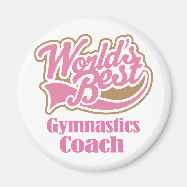 Gymnastics Coach Gift Magnet (Front)
