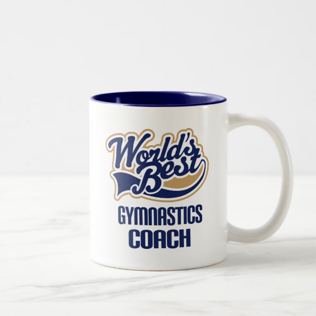 Gymnastics Coach Gift Two-Tone Coffee Mug (Right)