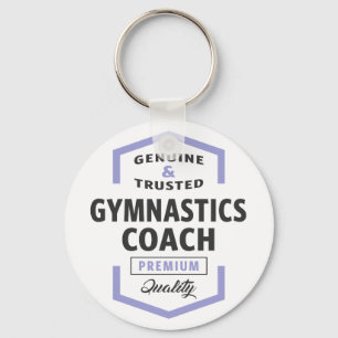 Gymnastics Coach Logo Gifts. Key Ring