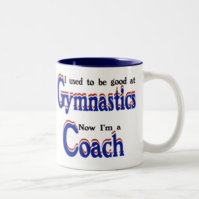 Gymnastics Coach Two-Tone Coffee Mug (Right)