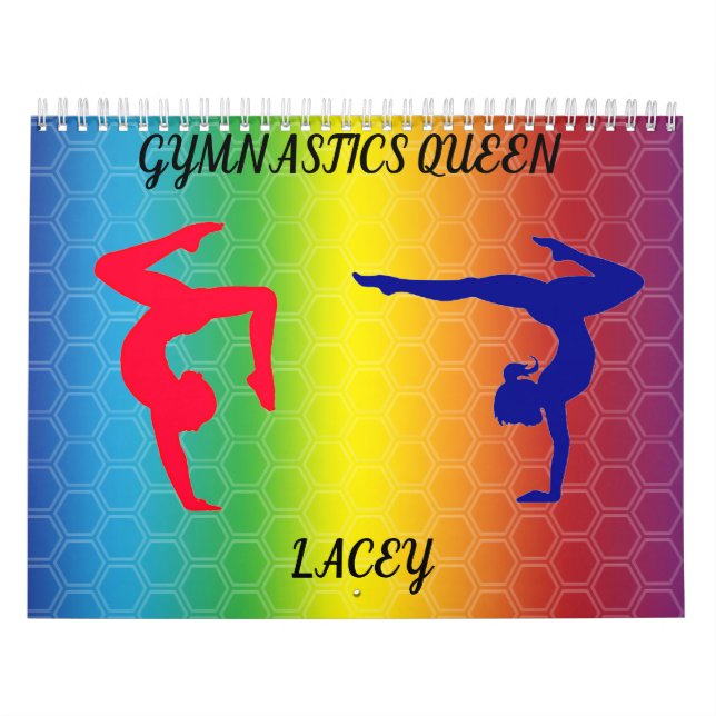 GYMNASTICS  COLORFUL CALENDAR PERSONALIZED 2022. (Cover)