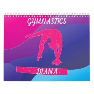 GYMNASTICS  COLORFUL CALENDAR PERSONALIZED 2022.